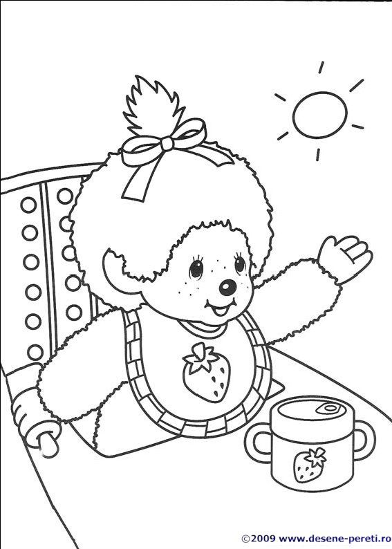 Monchhichi desene de colorat